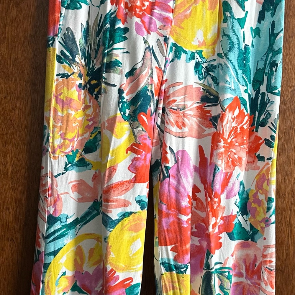 Floral Wide Leg Pants